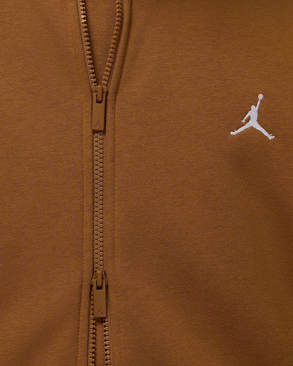 Felpa con cappuccio e zip a tutta lunghezza Jordan Brooklyn Fleece Uomo. Nike IT